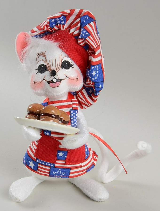 Patriotic Mice Patriotic Barbcue Mouse - No Box by Annalee-1