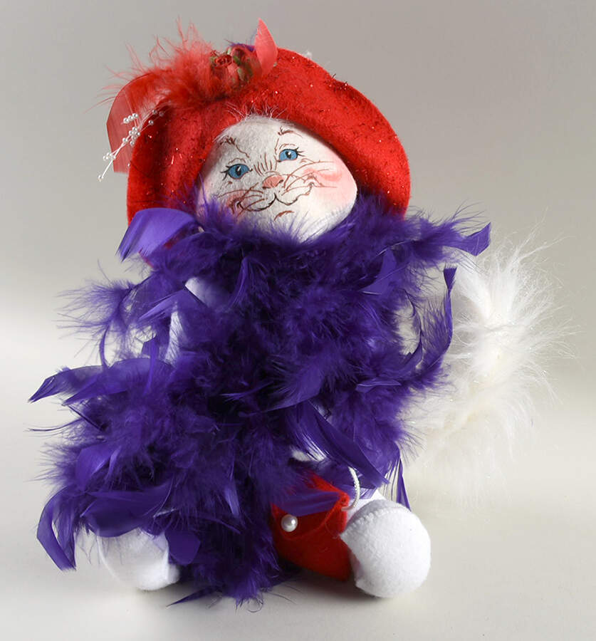 Annalee Dolls Red Hot Kitty Cat - No Box by Annalee-1