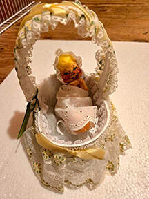 Annalee Dolls Baby In Bassinet-Yellow - No Box by Annalee-1