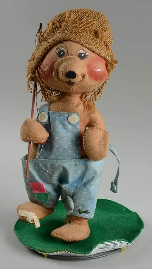 Annalee Dolls 1986 Fishing Bear With Pole - No Box by Annalee-1