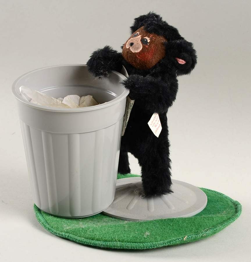 Annalee Dolls Curious Bear Cub In Trash Can - No Box by Annalee-1