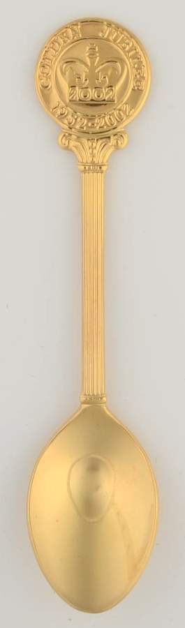 Royalty Souvenir Spoons Elizabeth Ii Golden Jubilee - No Box by Arthur Price-1