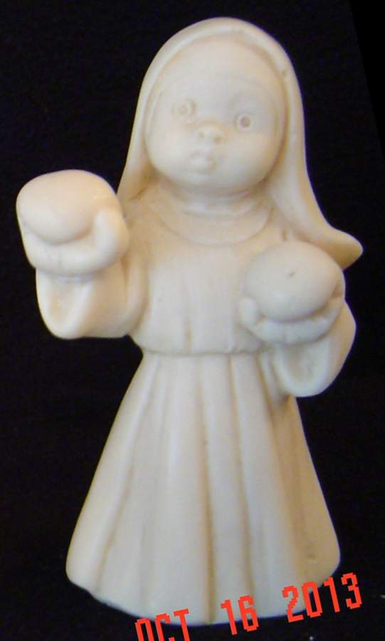 Religious Figurines Nun-Boxing  - No Box by A Santini Sculpture-1