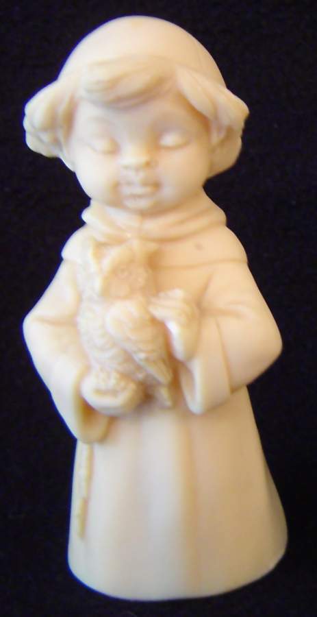 Religious Figurines Choirboy W/ Owl - No Box by A Santini Sculpture-1