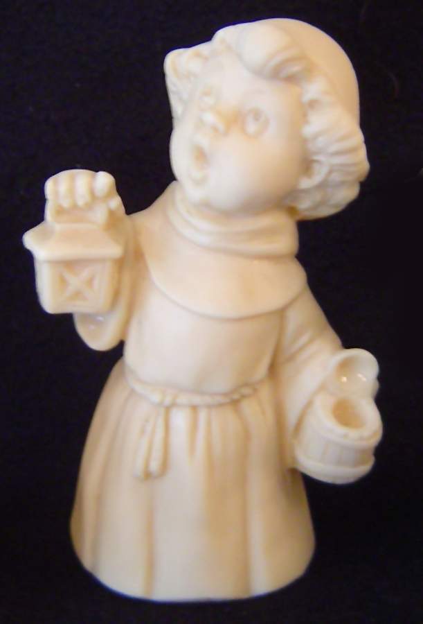 Religious Figurines Monk W/ Lantern - No Box by A Santini Sculpture-1