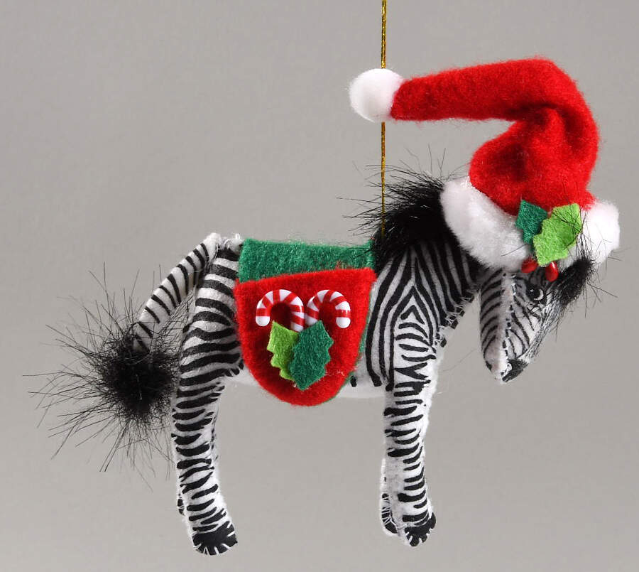 Annalee Christmas Ornaments Candycane Zebra - No Box by Annalee-1