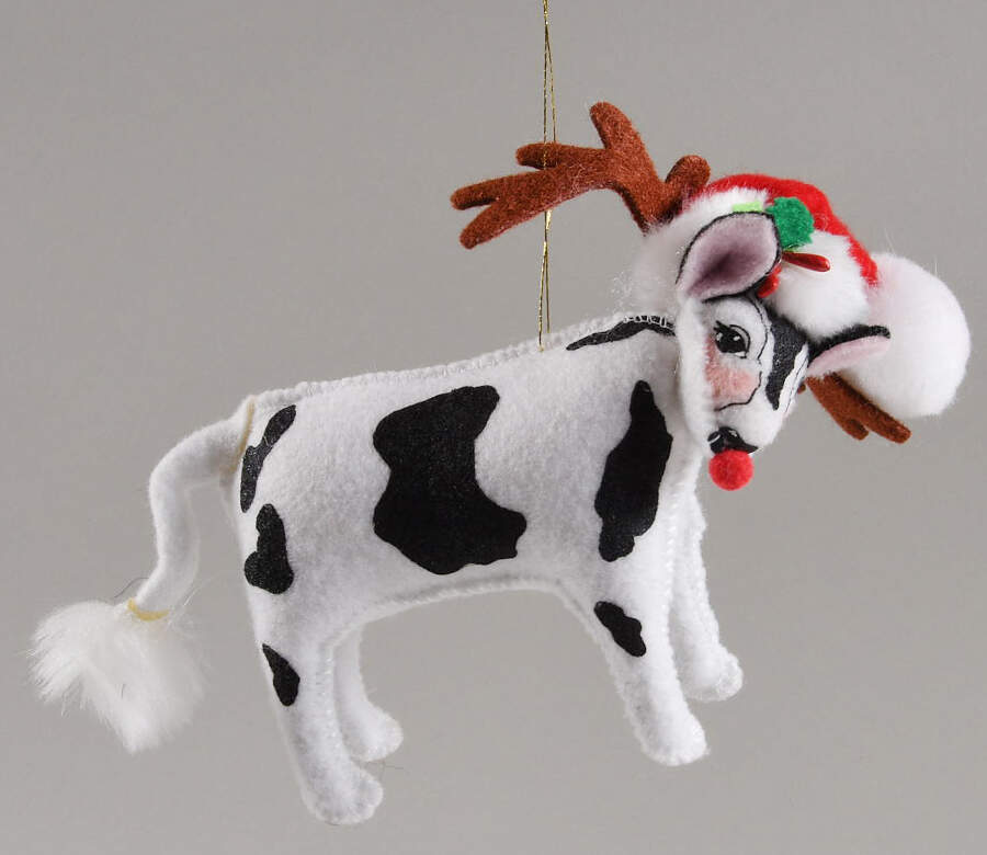 Annalee Christmas Ornaments Got Christmas Cow Ornament - No Box by Annalee-1