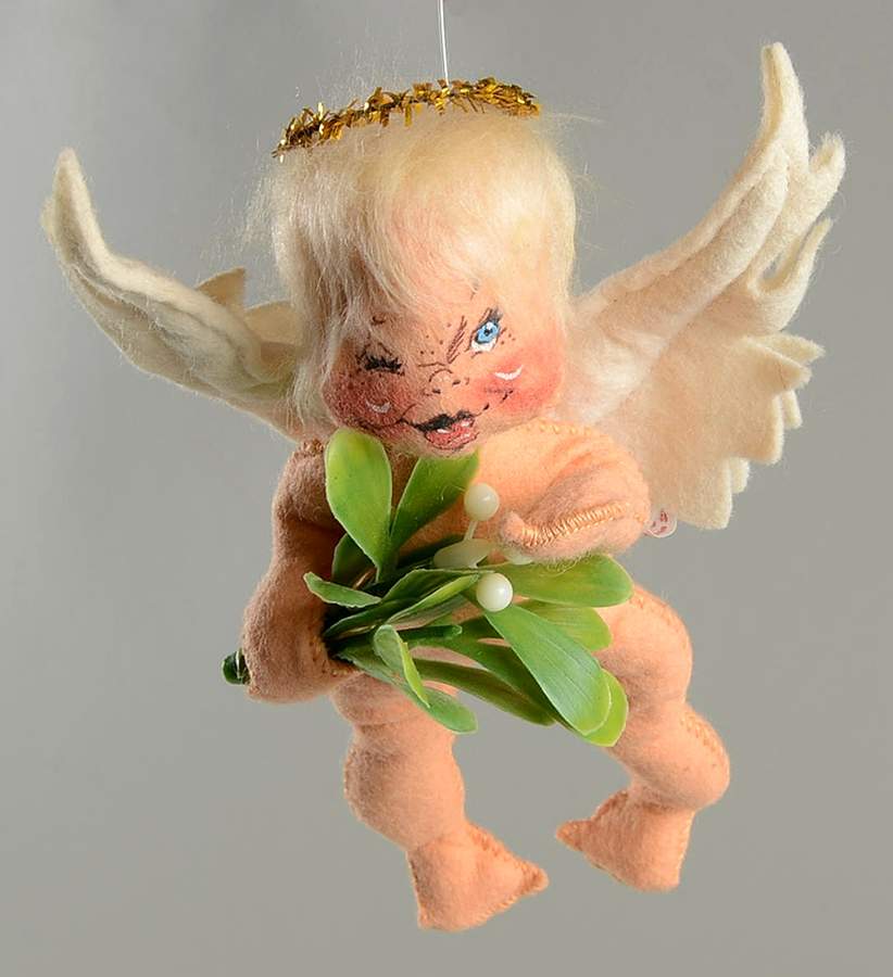 Annalee Christmas Ornaments Angel With Mistletoe - No Box by Annalee-1