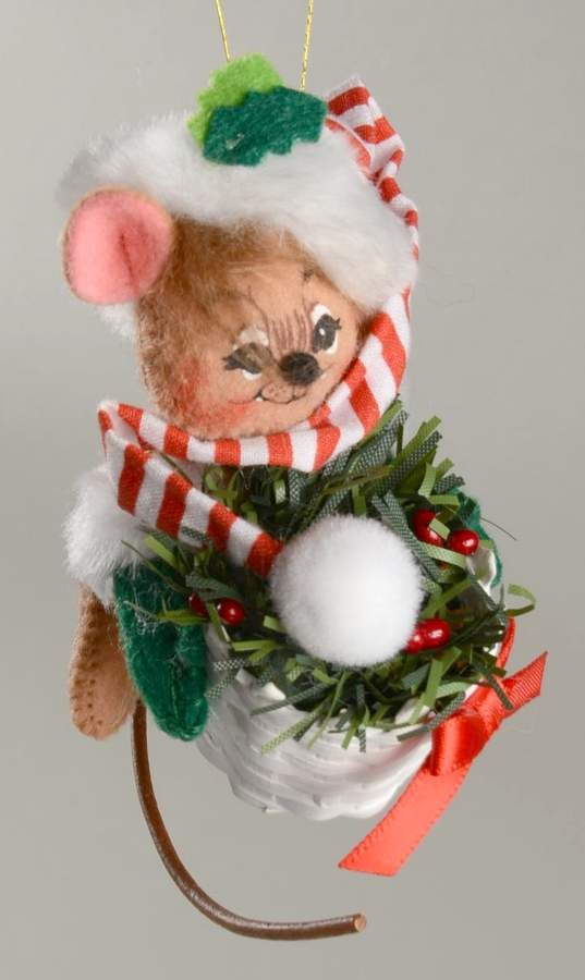 Annalee Christmas Ornaments Greenery Mouse - No Box by Annalee-1