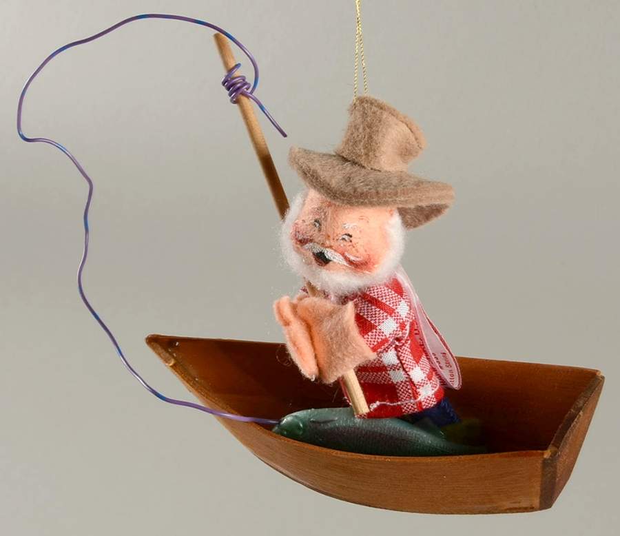 Annalee Christmas Ornaments Fishing Santa - No Box by Annalee-1