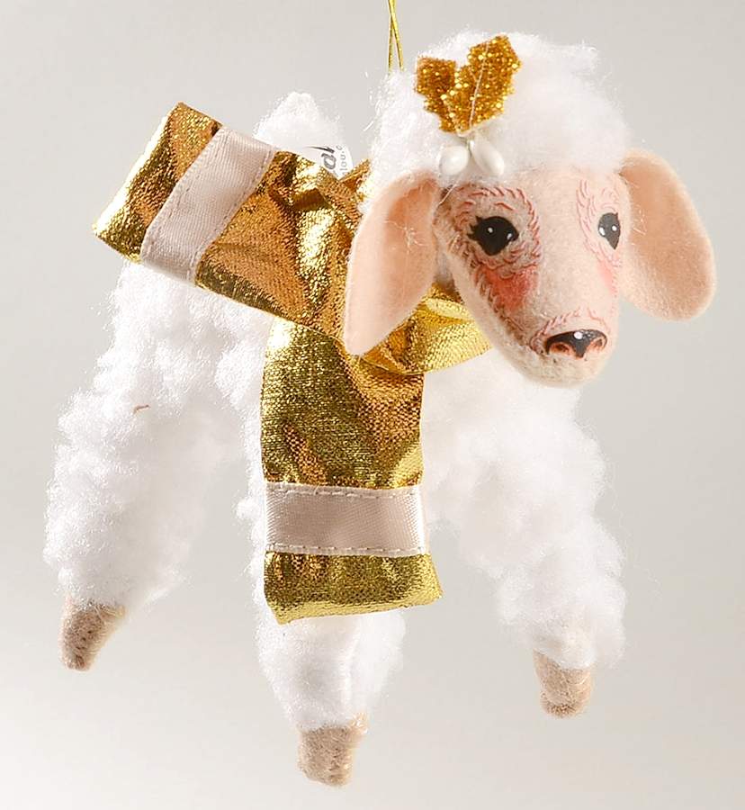 Annalee Christmas Ornaments Elegant Lamb - No Box by Annalee-1