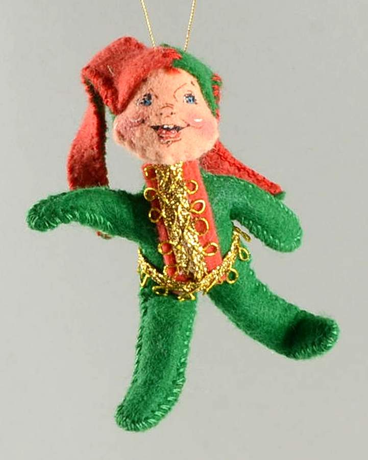 Annalee Christmas Ornaments Just A Jester Elf - No Box by Annalee-1