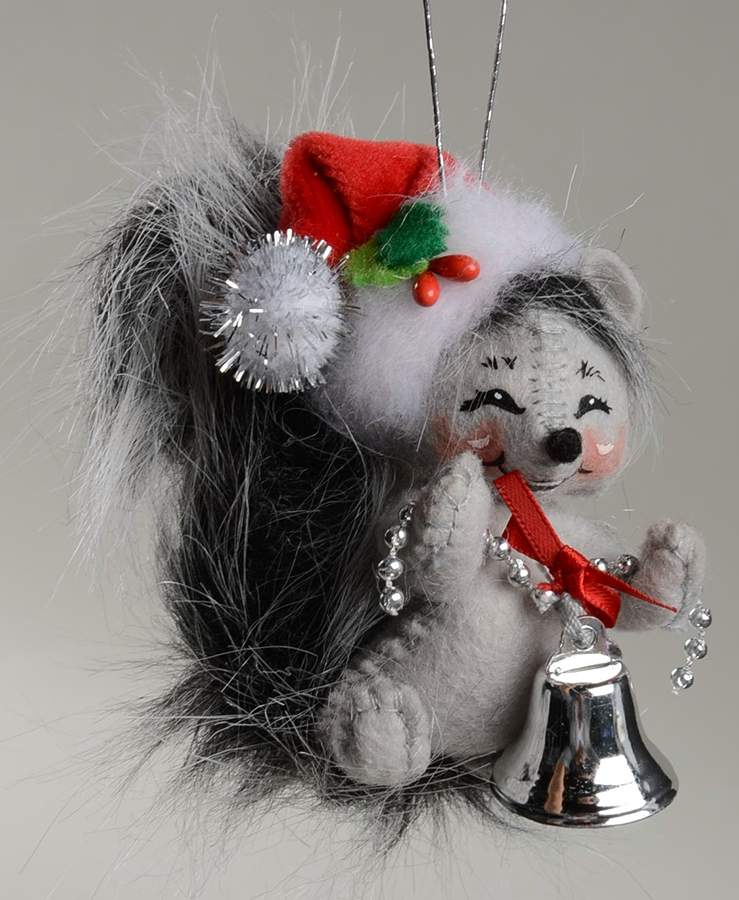 Annalee Christmas Ornaments Silver Sparkle Squirrel - No Box by Annalee-1
