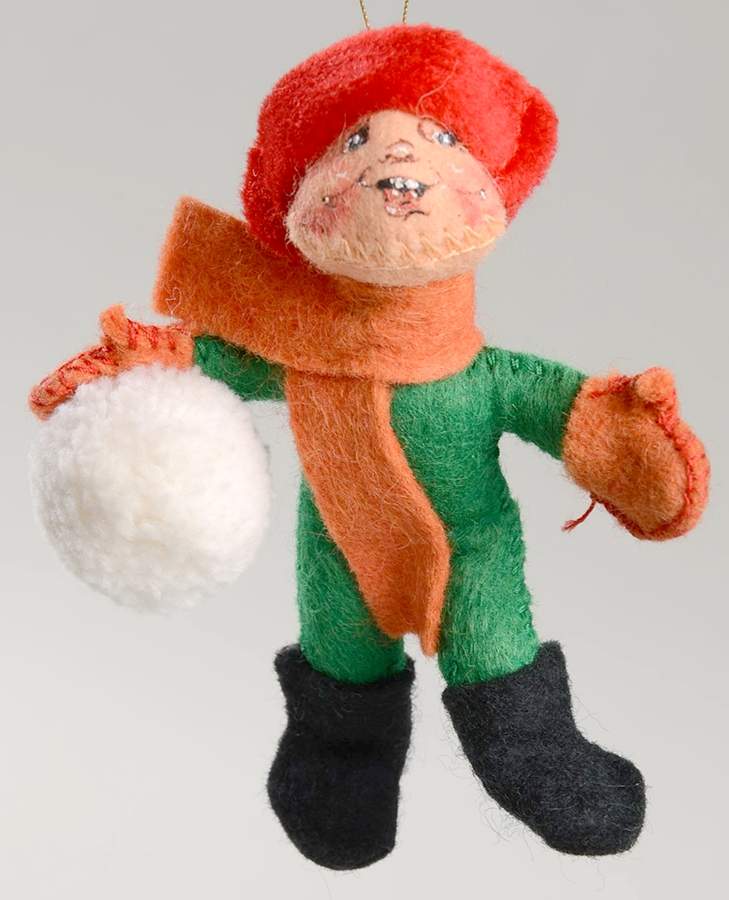 Annalee Christmas Ornaments Kid With Snowball - No Box by Annalee-1