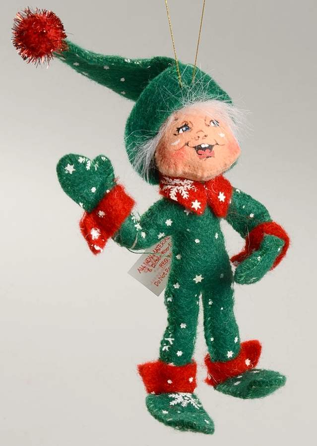 Annalee Christmas Ornaments Snowflake Elf-Green - No Box by Annalee-1