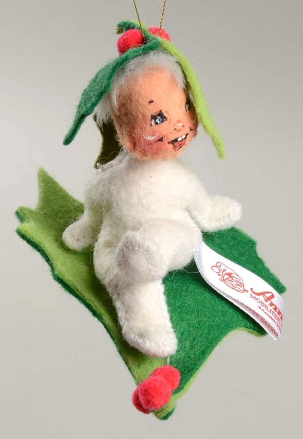 Annalee Christmas Ornaments Holly Elf-White - No Box by Annalee-1