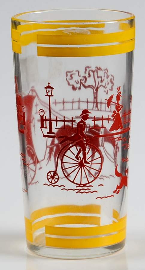Swanky Swigs Glassware Horse & Carriage - No Box by Hazel-Atlas-1