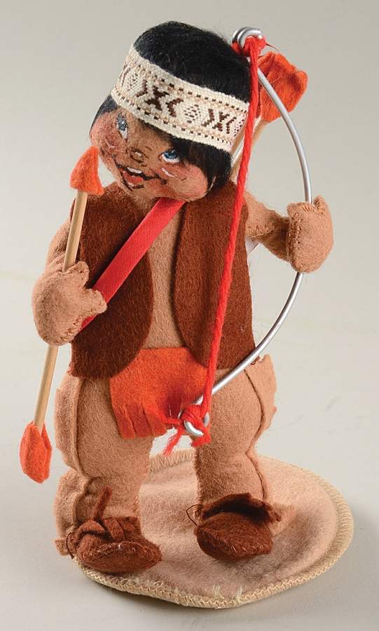 Thanksgiving Indian Boy W/ Bow & Arrow - No Box by Annalee-1