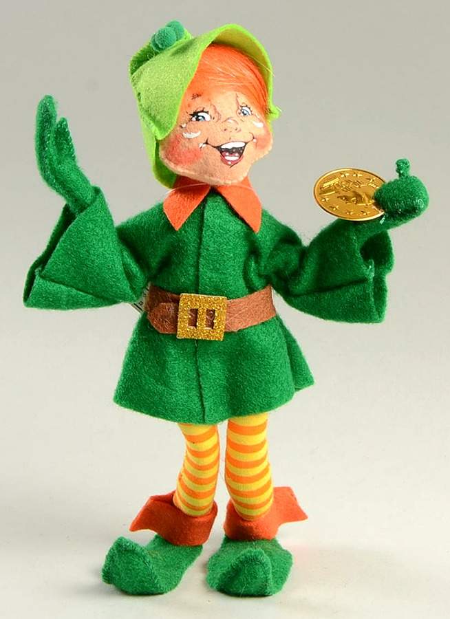 Annalee St Patrick's Day Leprechaun Elf With Coin - No Box by Annalee-1