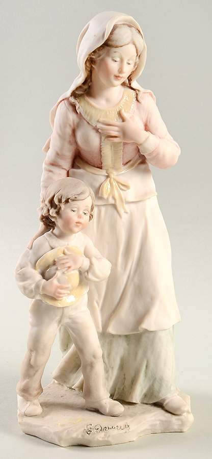 Nativity-Pastel Peasant Woman And Child - No Box by Armani-1