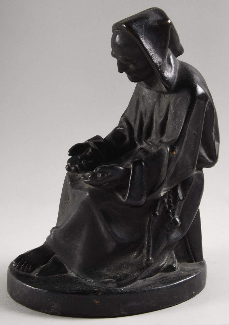 Armor Bronze Bookends Monk With Crucifix - No Box by Armor Bronze-1