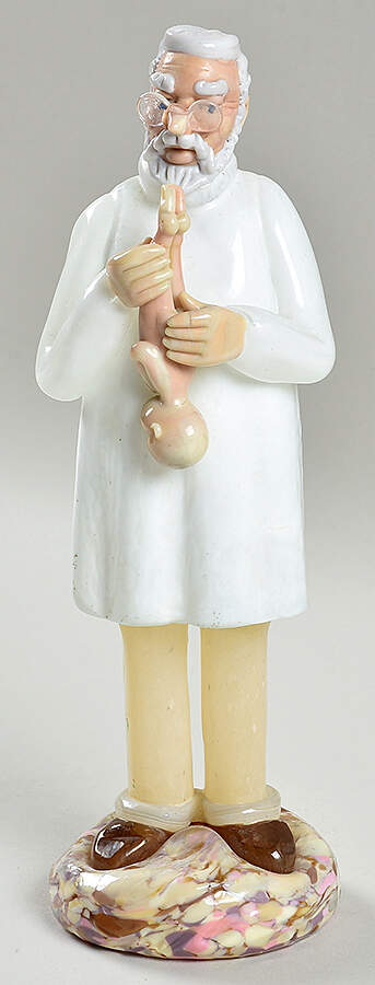 Jaroslav Brychta Figurines Pediatrician - No Box by Sklo (Czech)-1