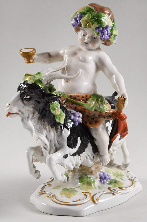 A J Uffrecht & Co Figurine Bacchus On Goat - No Box by A J Uffrecht & Co-1