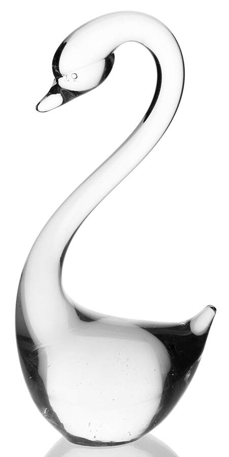 Crystal Figurines & Paperweights Swan-Head Down - No Box by Acc Crystal-1