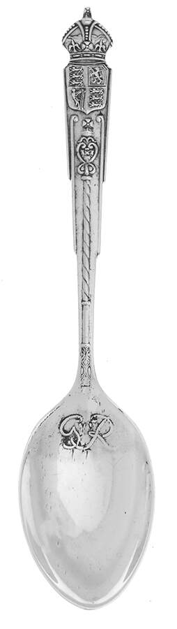 Sterling Souvenir Spoons Coronation Of George Vi & Elizabeth - No Box by Atkin Brothers, Ltd-1