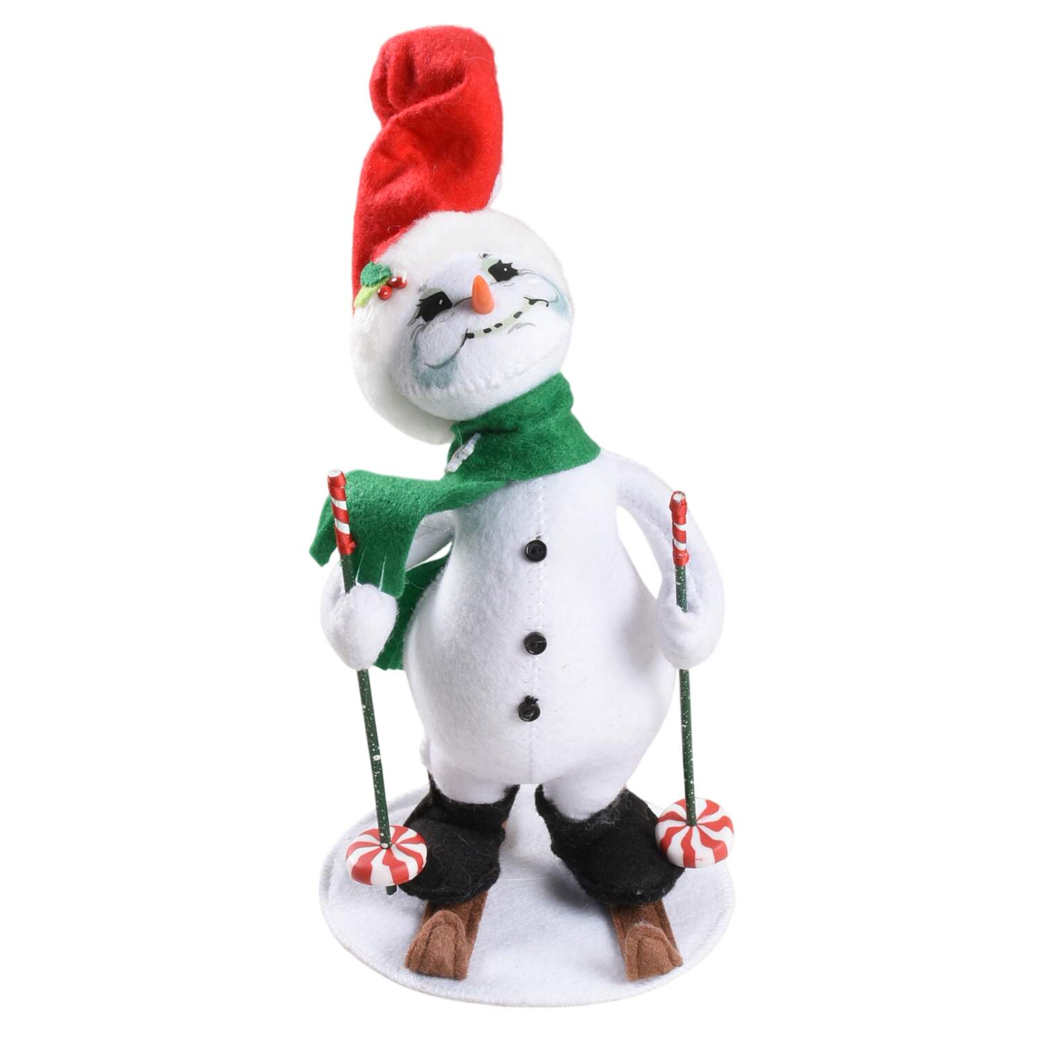 Snowman Skiing Snowman - No Box 42 by Annalee-1