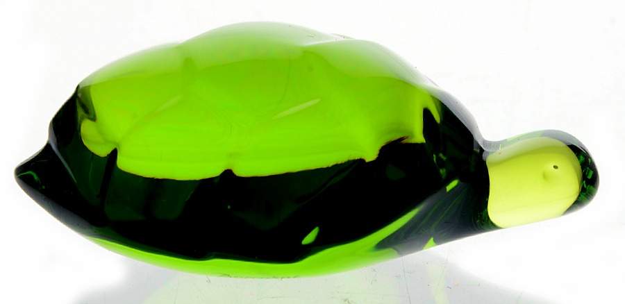 Baccarat Crystal Figurines Turtle-Emerald Green  - Nb910, No Box by Baccarat-1