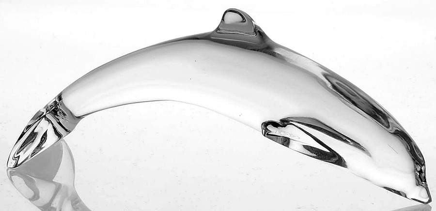 Baccarat Crystal Figurines Dolphin Playing - Boxed by Baccarat-1
