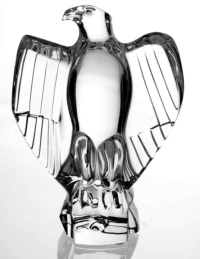 Baccarat Crystal Figurines Eagle - With Box Bx350 by Baccarat-1