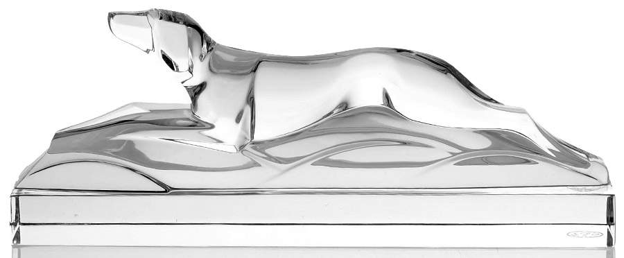 Baccarat Crystal Figurines Greyhound-Dog-On Clear Base - Boxed by Baccarat-1