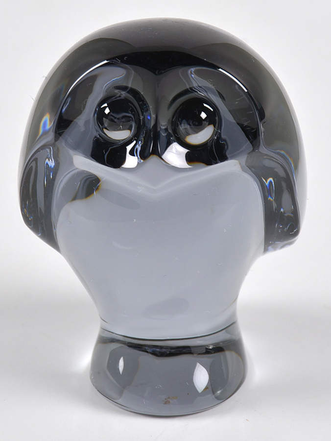 Baccarat Crystal Figurines Owl Small-Grey - Boxed by Baccarat-1