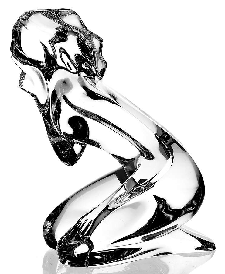 Baccarat Crystal Figurines Secret Nude-Kneeling - Boxed by Baccarat-1