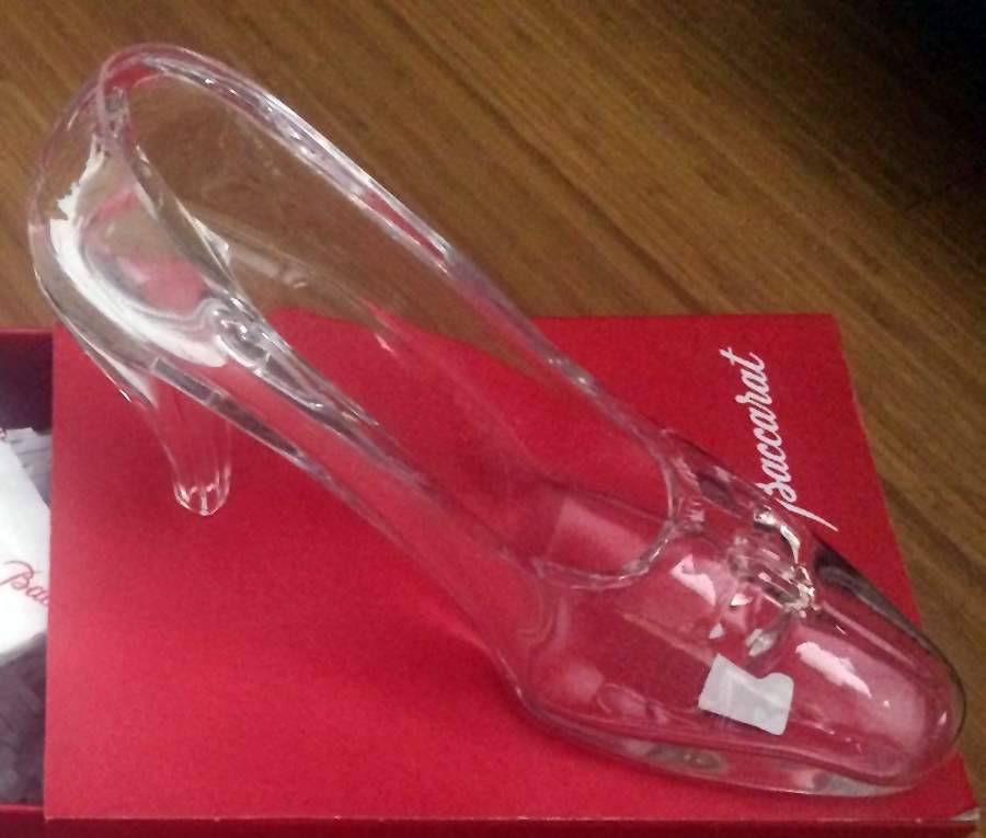 Baccarat Crystal Figurines Glass Slipper - With Box Bx958 by Baccarat-1