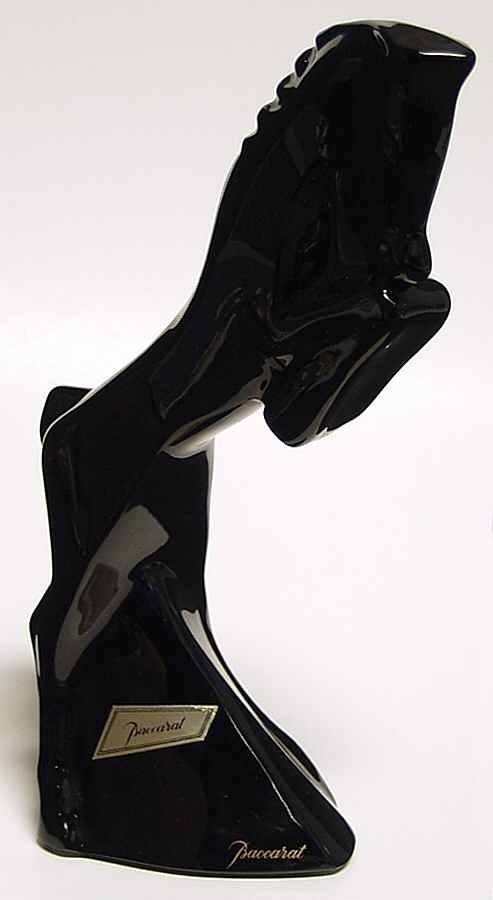 Baccarat Crystal Figurines Horse-Black - No Box by Baccarat-1