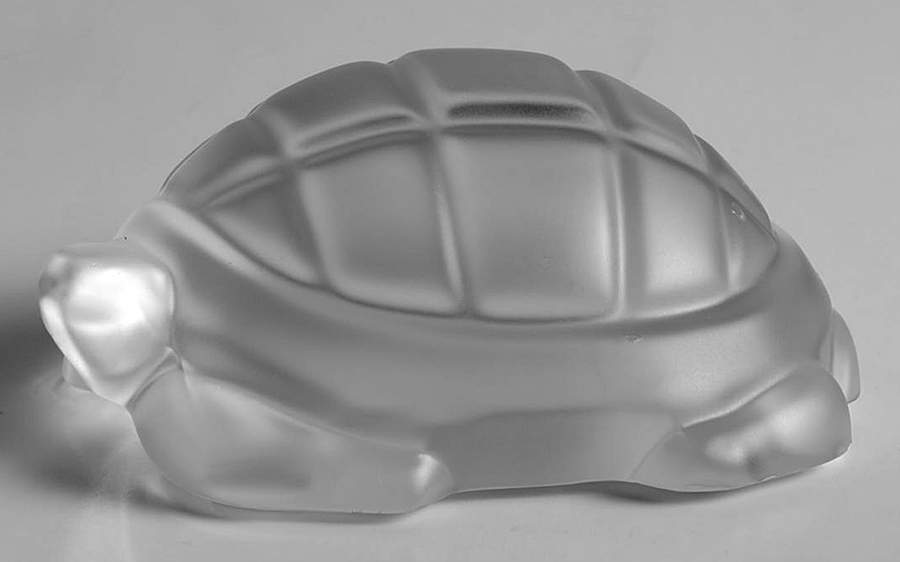 Baccarat Crystal Figurines Turtle-Frosted - Boxed by Baccarat-1
