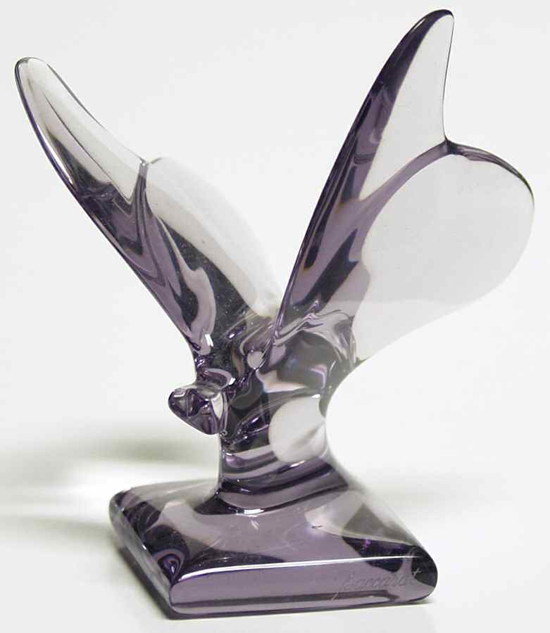 Baccarat Crystal Figurines Butterfly-Amethyst - With Box Bx347 by Baccarat-1
