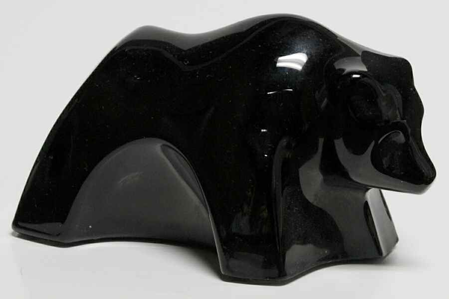 Baccarat Crystal Figurines Bear Cub-Black - No Box Nb390 by Baccarat-1