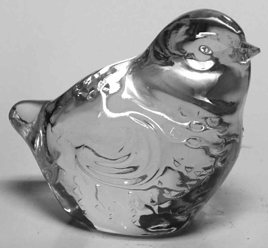 Baccarat Crystal Figurines Chick Head Straight - 392 With Box by Baccarat-1