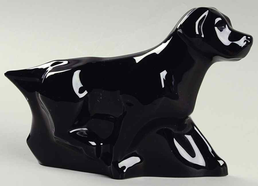 Baccarat Crystal Figurines Labrador-Black-Dog-Short Tail - With Box Bx395 by Baccarat-1