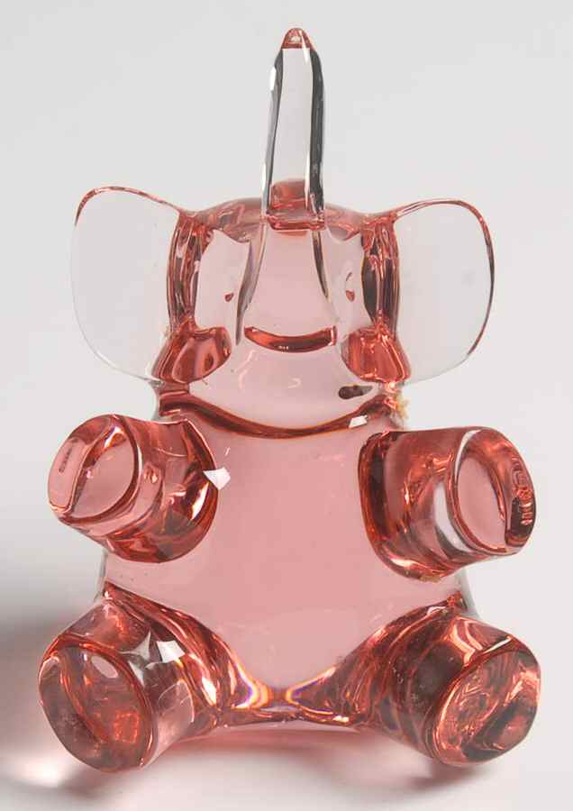 Baccarat Crystal Figurines Spinning Elephant-Tourmaline - With Box Bx867 by Baccarat-1
