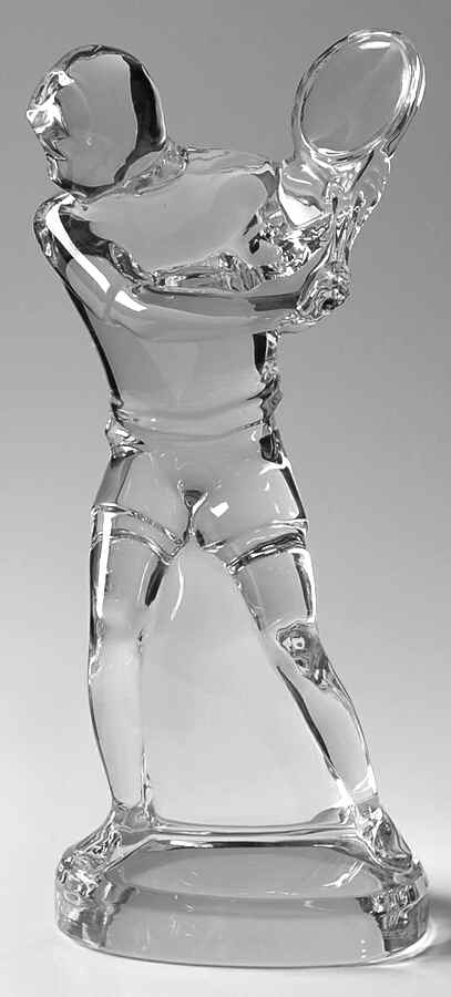 Baccarat Crystal Figurines Tennis Player-Man - Boxed by Baccarat-1