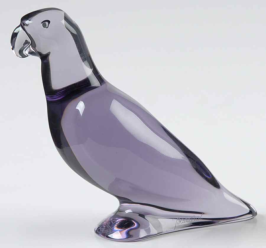 Baccarat Crystal Figurines Parrot - Amethyst - Nb901, No Box by Baccarat-1