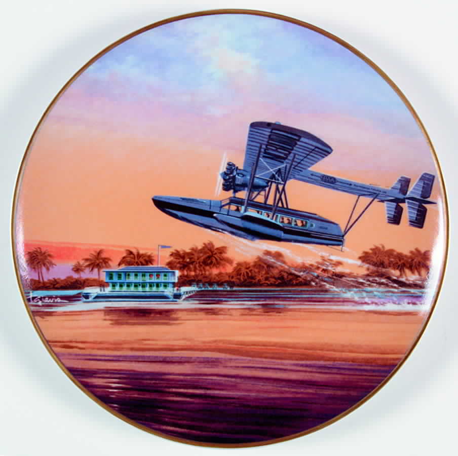 Pan Am-Pioneer Flights Lindbergh's First Official Flight - Boxed by Bauscher Weiden-1