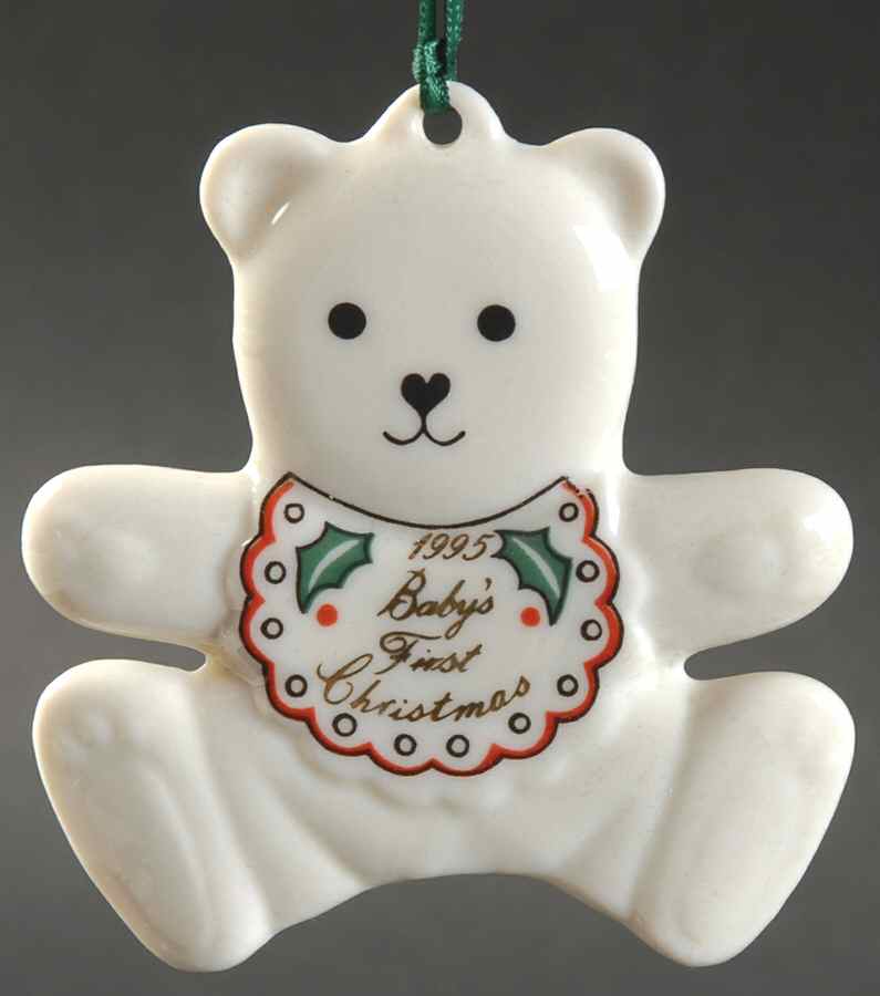 Babys 1st Christmas Bear - No Box by Belleek Pottery (Ireland)-1