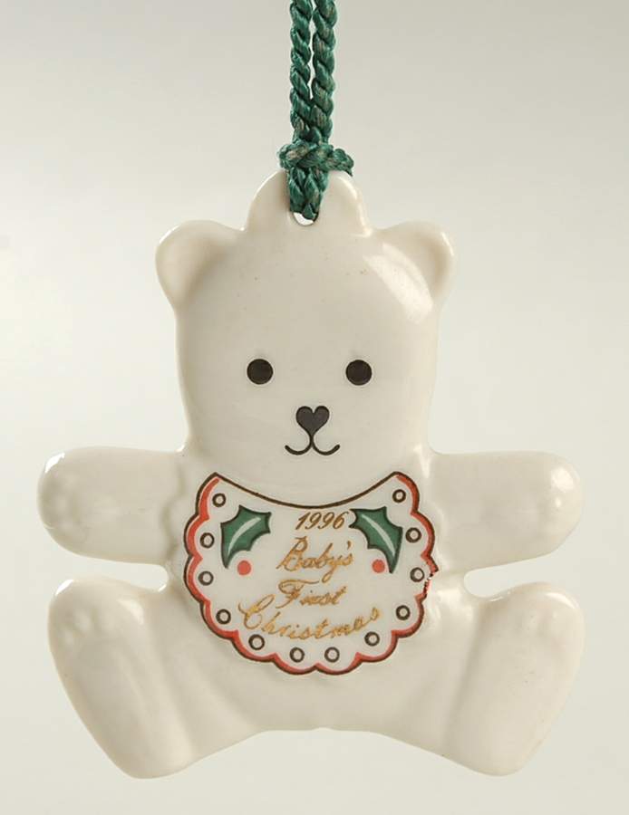 Babys 1st Christmas Bear - Boxed by Belleek Pottery (Ireland)-1