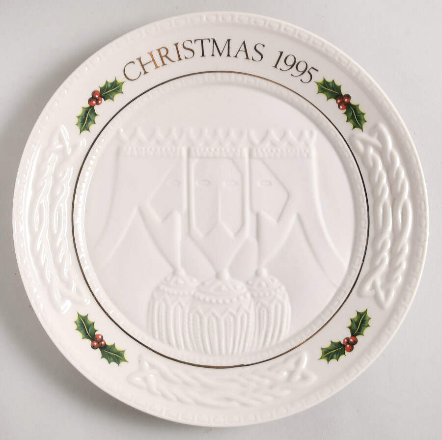 Christmas Plates Series #2 Three Kings - With Box by Belleek Pottery (Ireland)-1